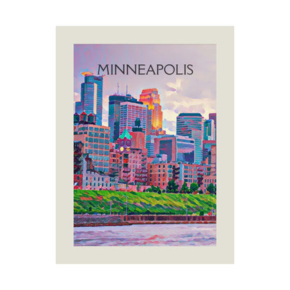 Minneapolis Minnesota City Painting Poster