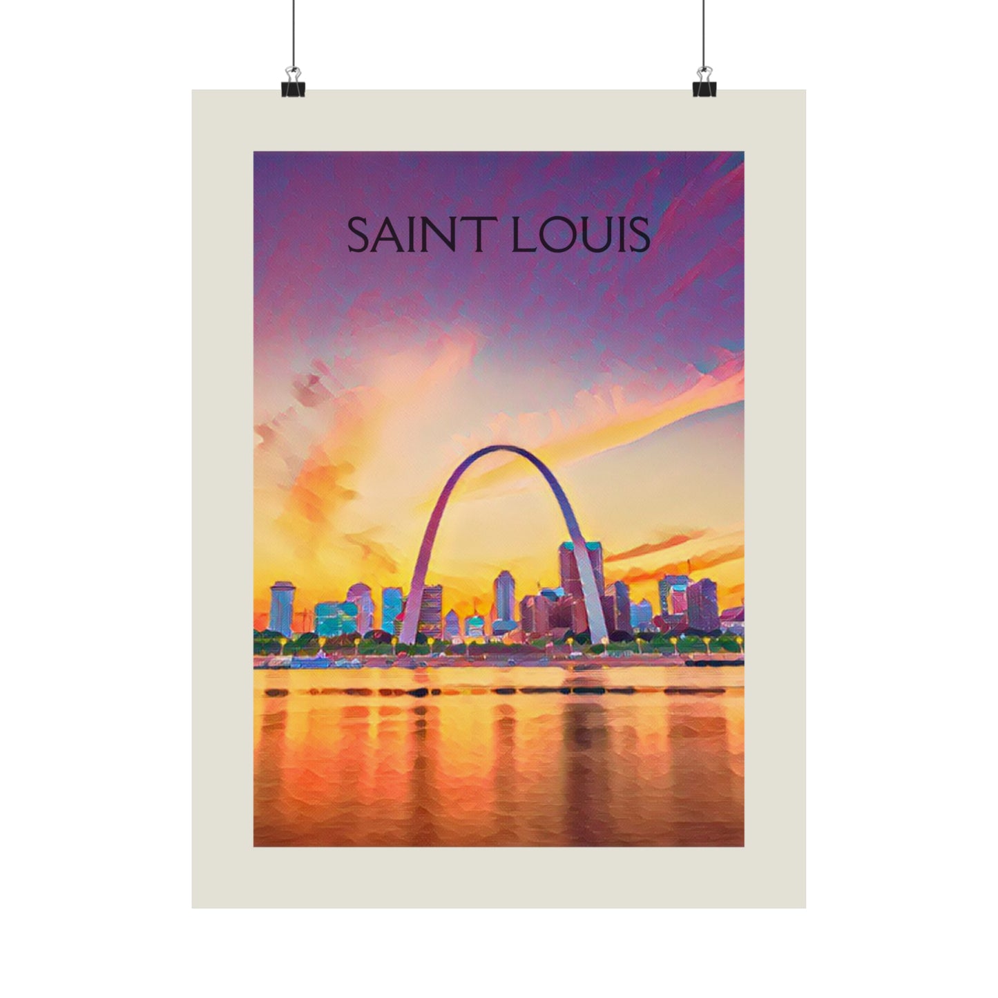 Saint Louis Missouri City Painting Poster