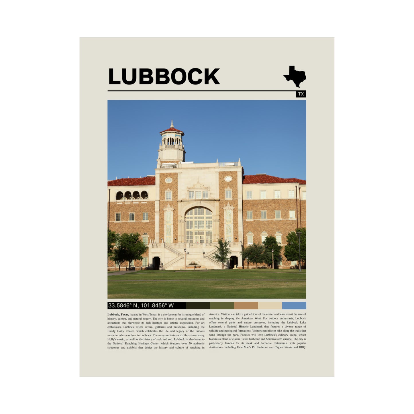 Lubbock Texas Poster