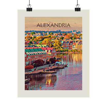 Alexandria Virginia City Painting Poster