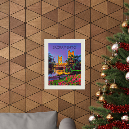 Sacramento California City Painting Poster