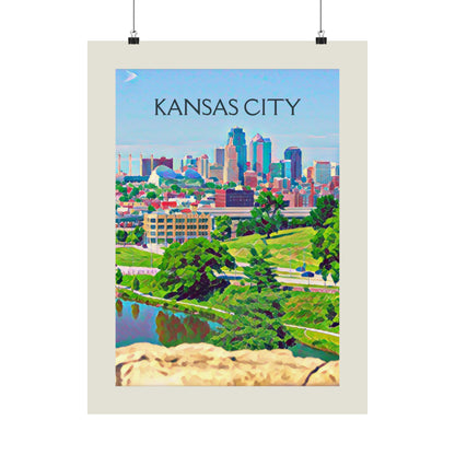 Kansas City Missouri City Painting Poster