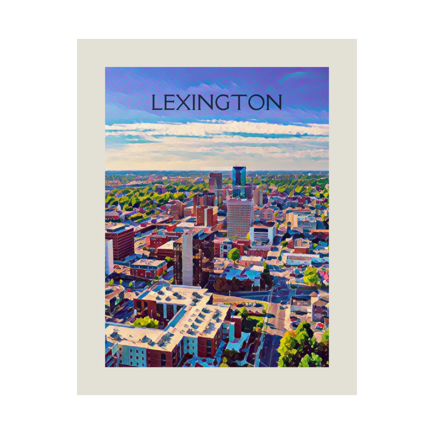 Lexington Kentucky City Painting Poster