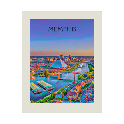 Memphis Tennessee City Painting Poster