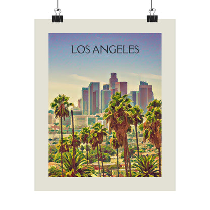 Los Angeles California City Painting Poster