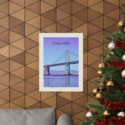 Oakland California City Painting Poster