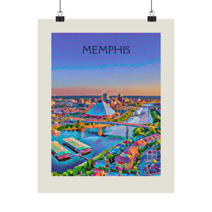 Memphis Tennessee City Painting Poster