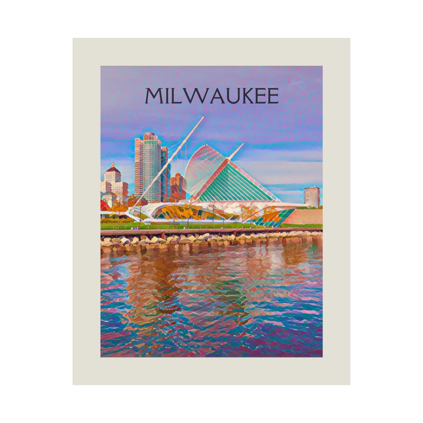 Milwaukee Wisconsin City Painting Poster