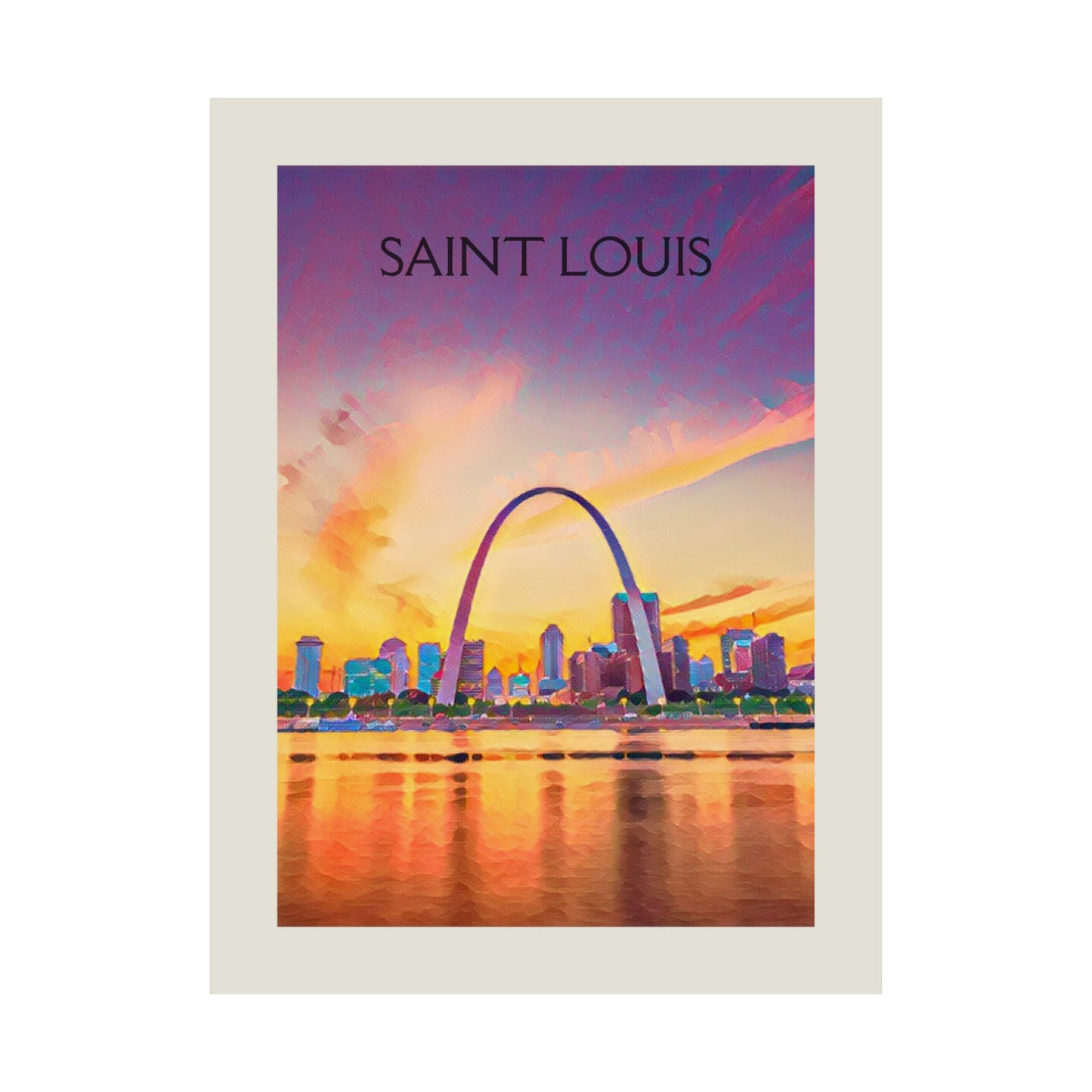 Saint Louis Missouri City Painting Poster