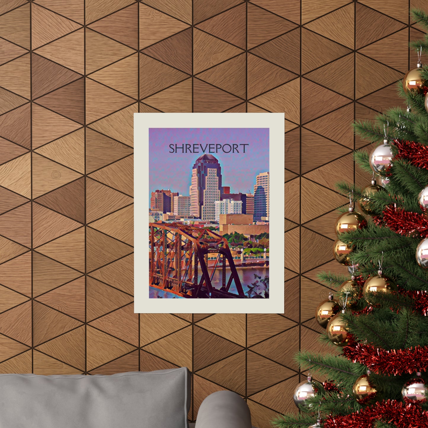 Shreveport Louisiana City Painting Poster