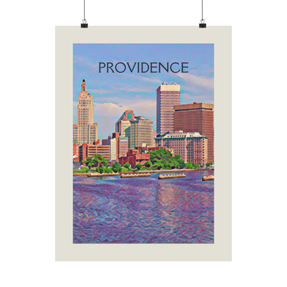 Providence Rhode Island City Painting Poster