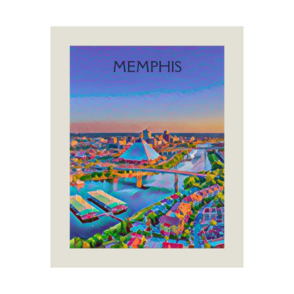 Memphis Tennessee City Painting Poster