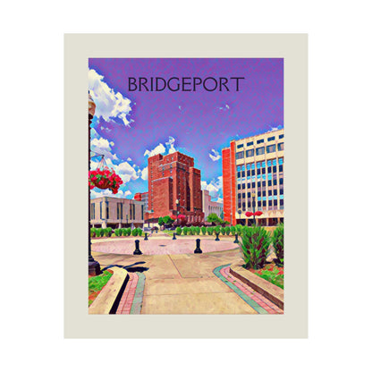 Bridgeport Connecticut City Painting Poster