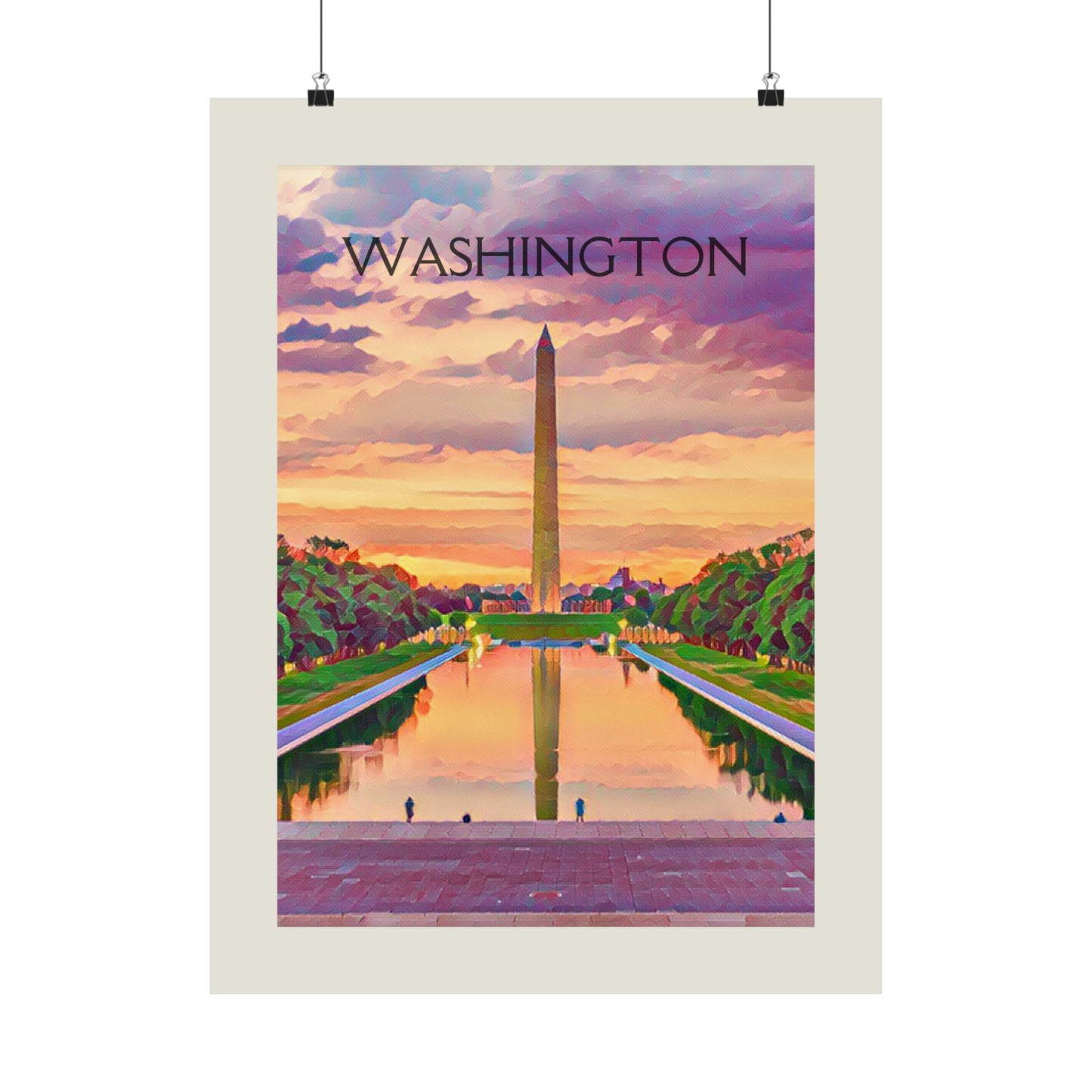 Washington D.C. City Painting Poster