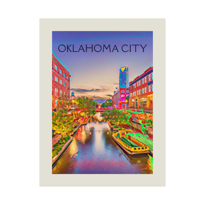 OKC Oklahoma City Painting Poster