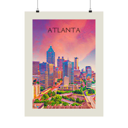 Atlanta Georgia City Painting Poster