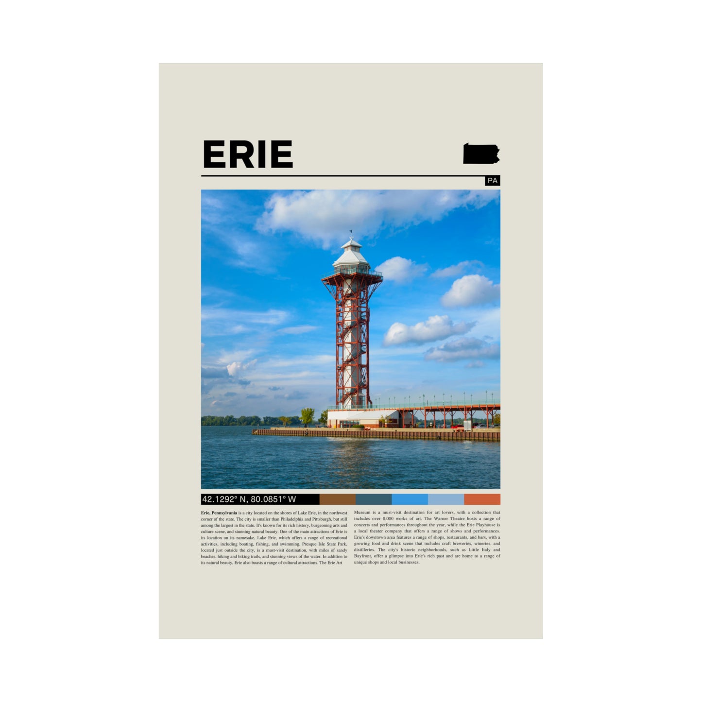 Erie Pennsylvania Poster