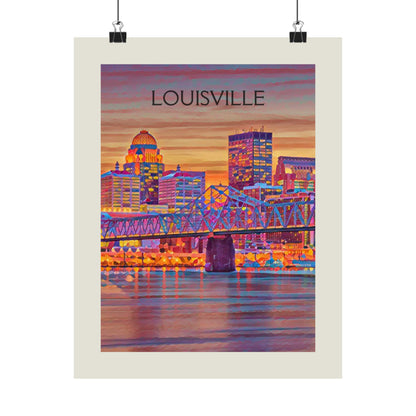 Louisville Kentucky City Painting Poster