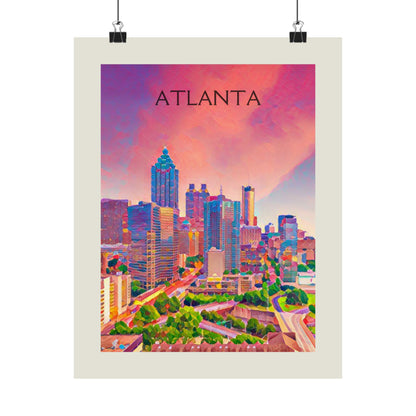 Atlanta Georgia City Painting Poster