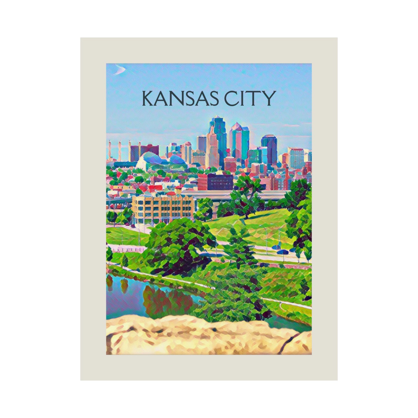 Kansas City Missouri City Painting Poster