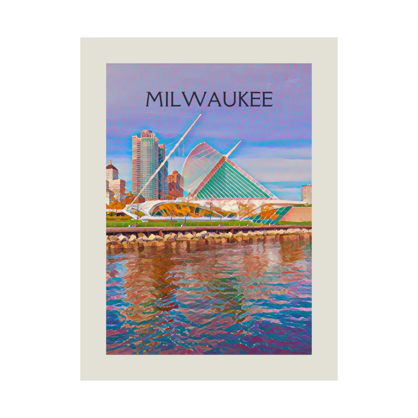 Milwaukee Wisconsin City Painting Poster