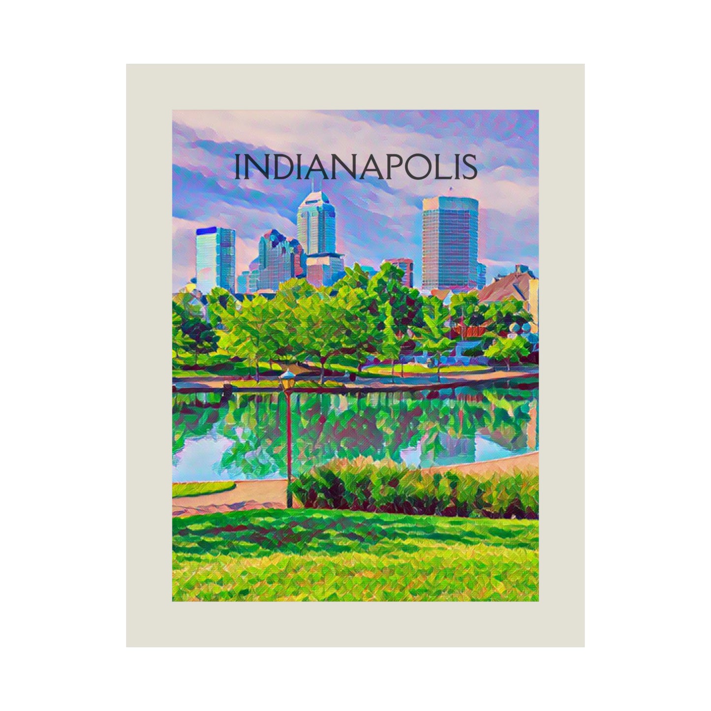 Indianapolis Indiana City Painting Poster