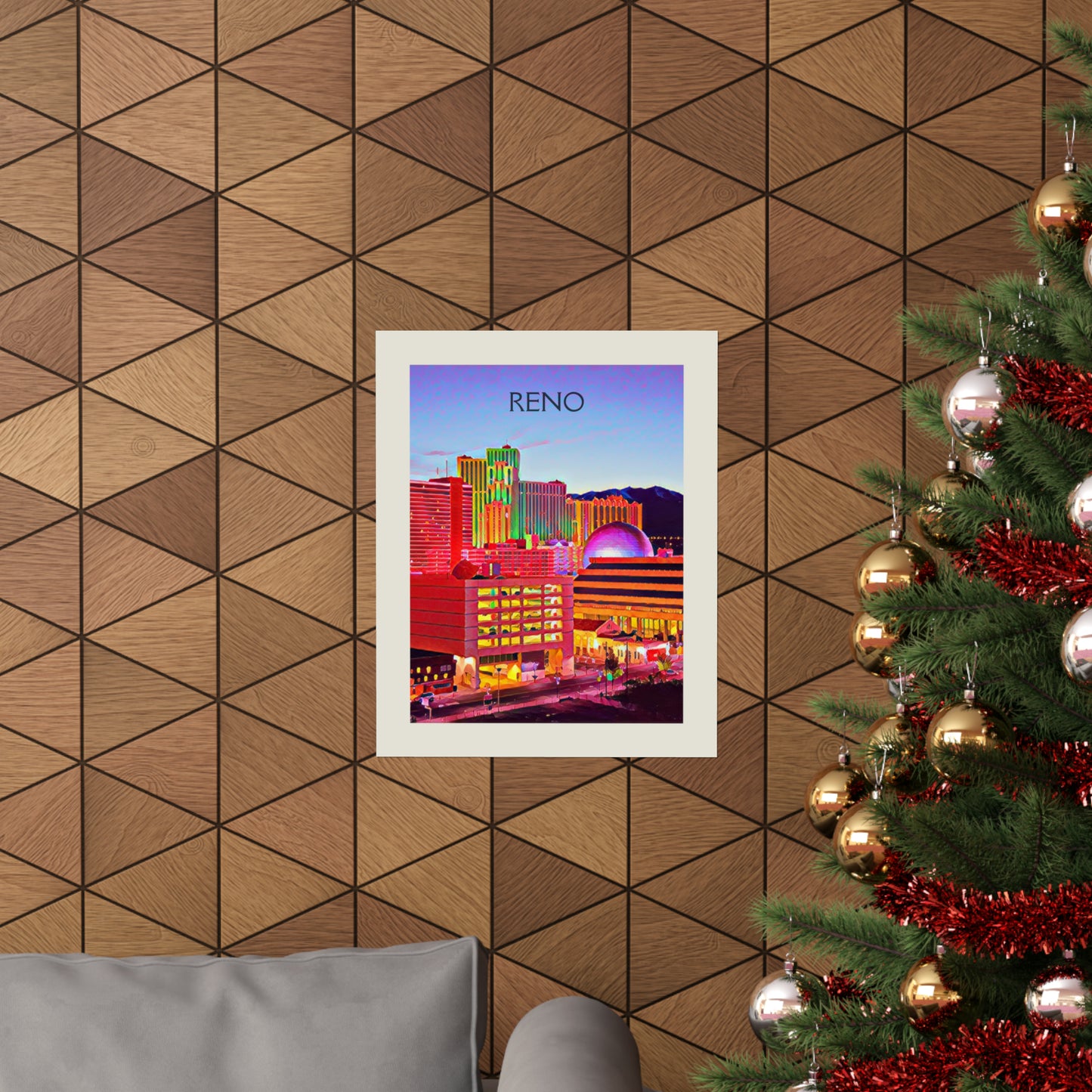 Reno Nevada City Painting Poster