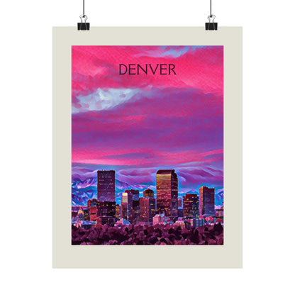 Denver Colorado City Painting Poster