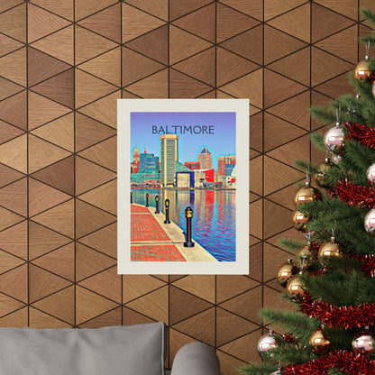 Baltimore Maryland City Painting Poster