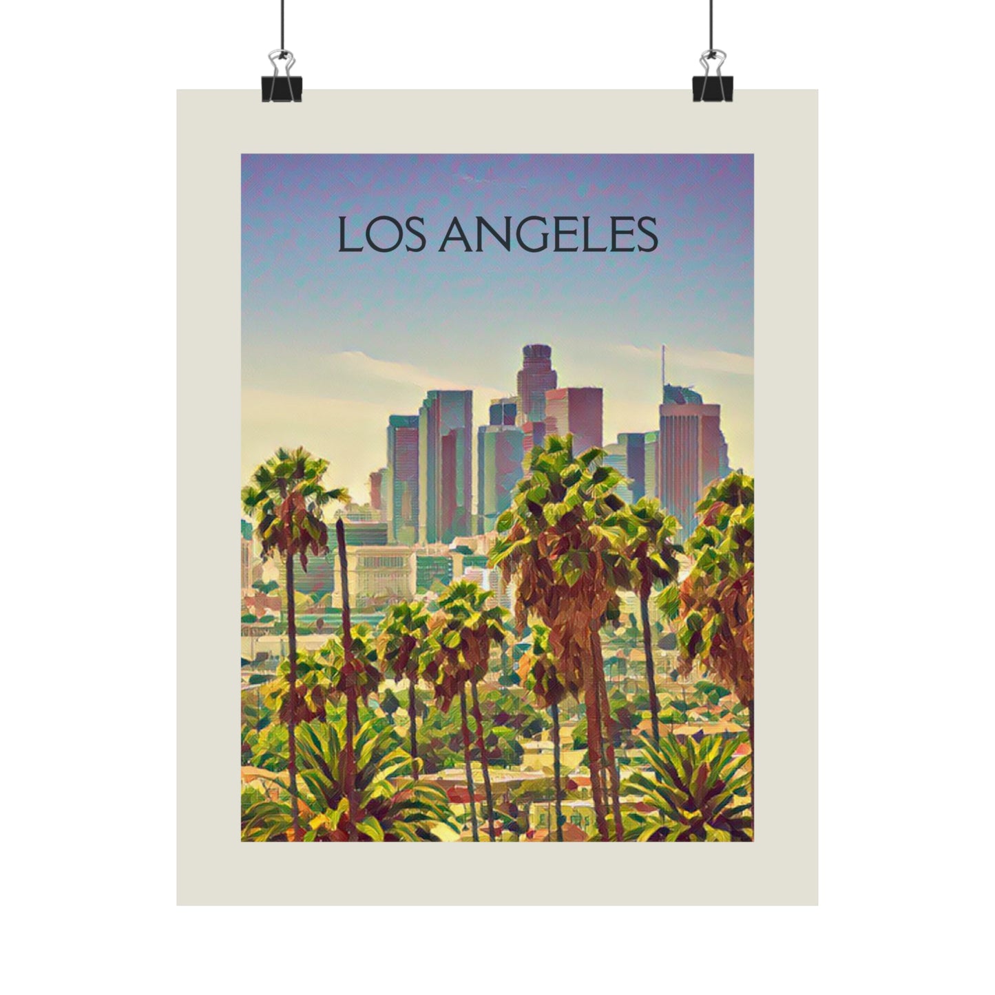 Los Angeles California City Painting Poster