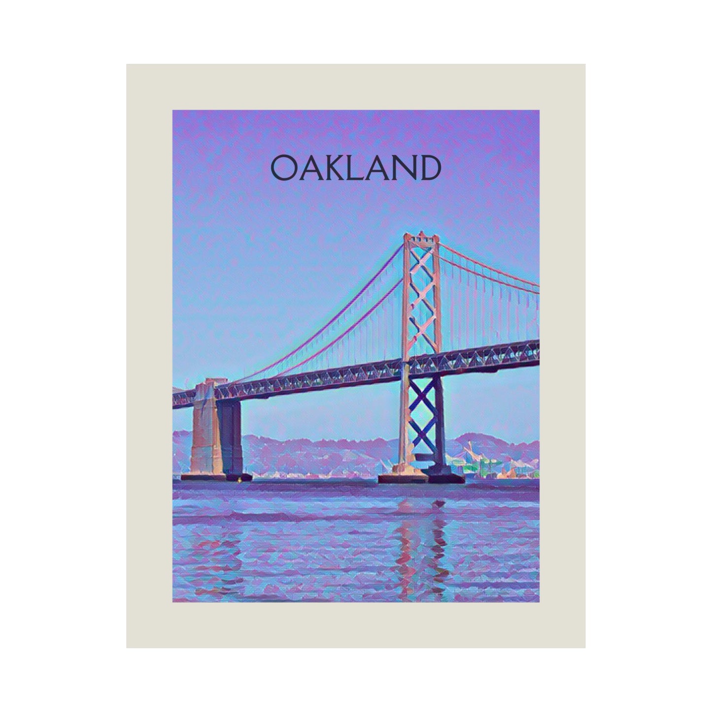 Oakland California City Painting Poster