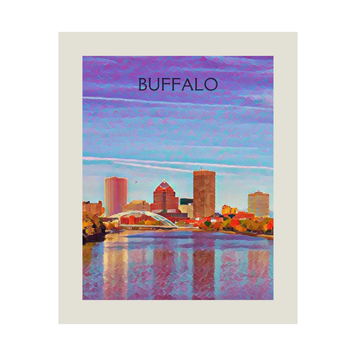 Buffalo New York City Painting Poster