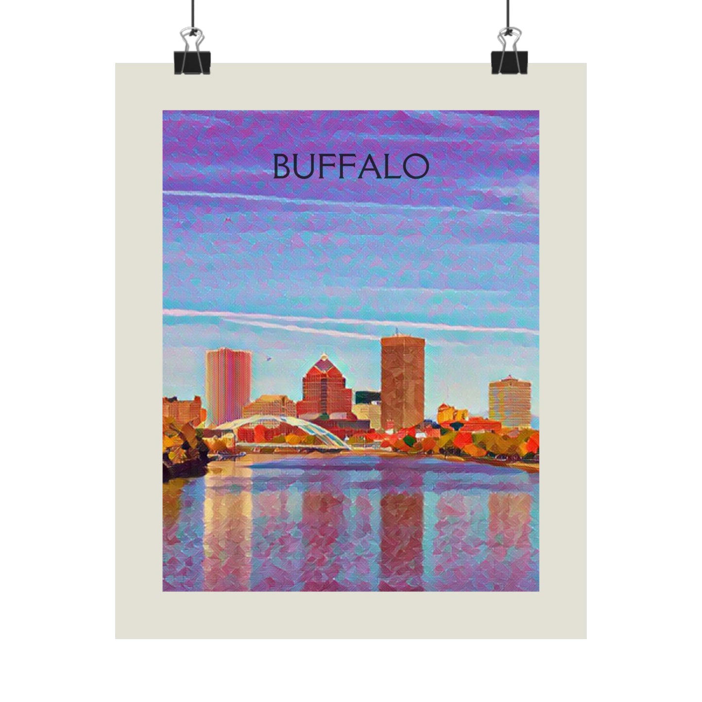 Buffalo New York City Painting Poster