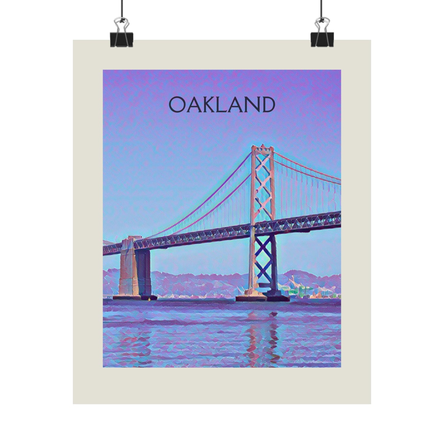 Oakland California City Painting Poster