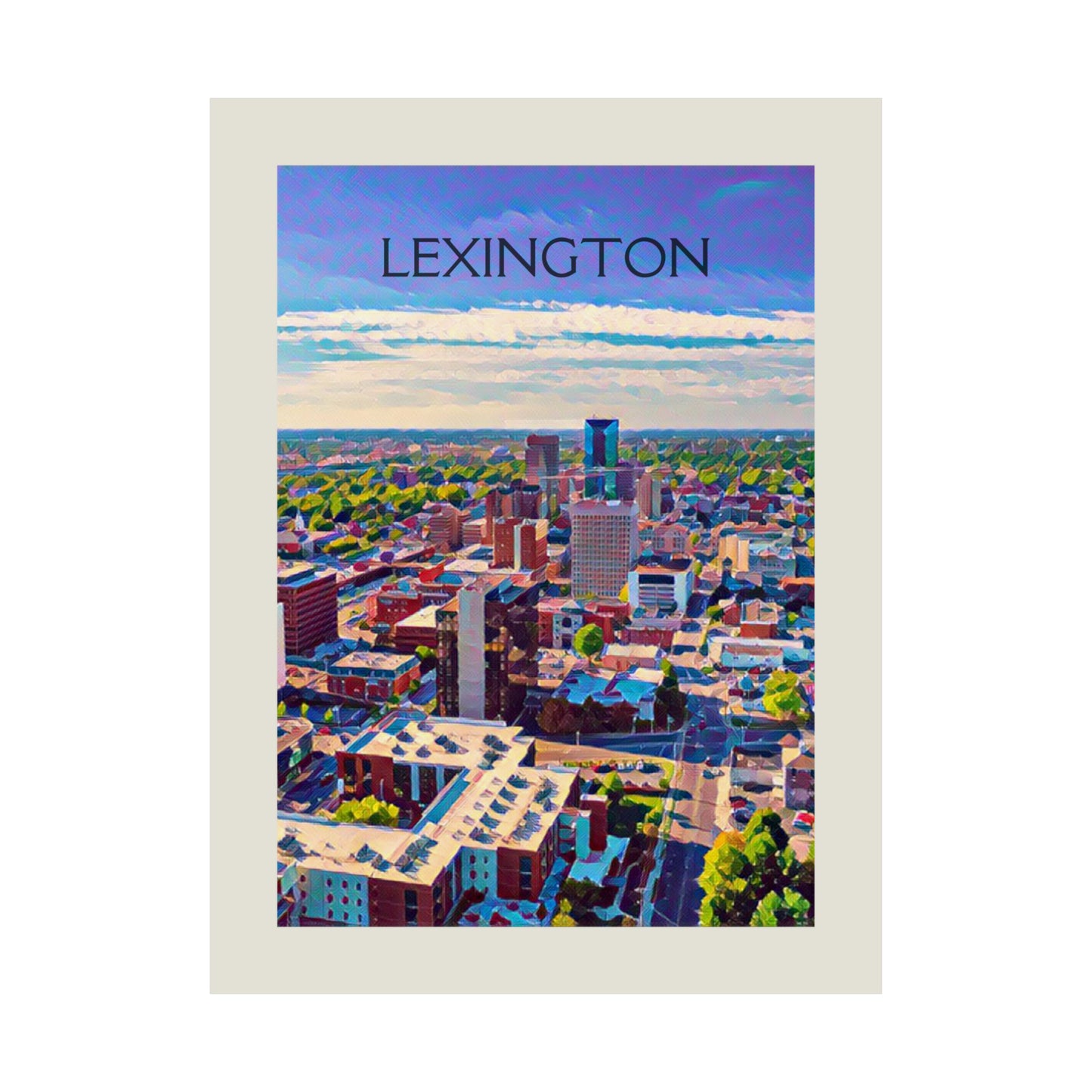 Lexington Kentucky City Painting Poster