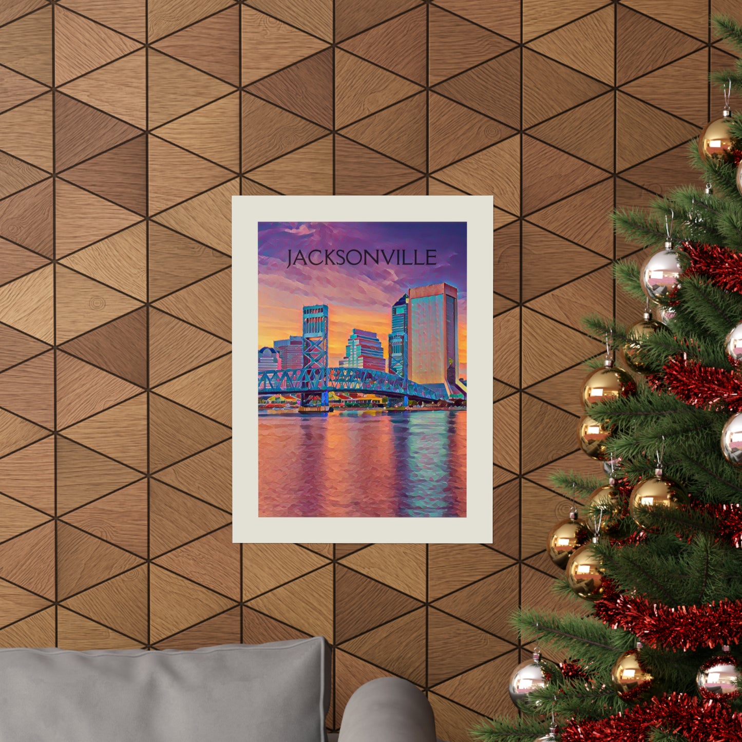 Jacksonville Florida City Painting Poster