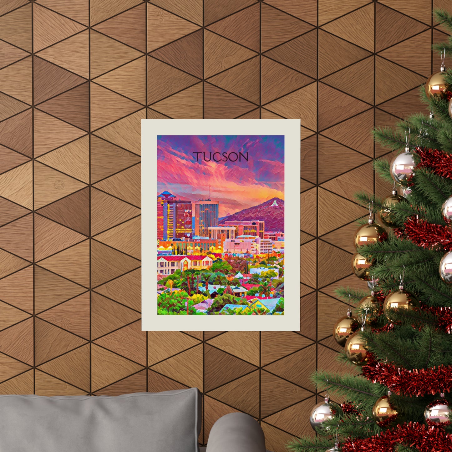 Tucson Arizona City Painting Poster