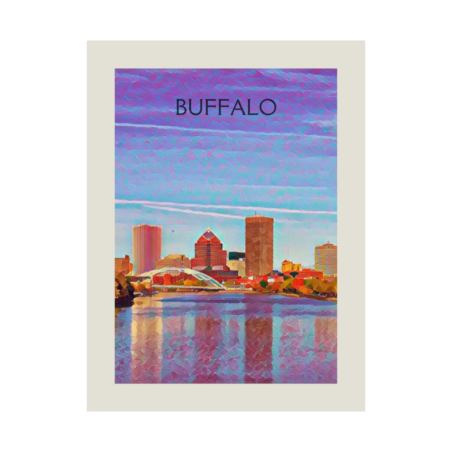 Buffalo New York City Painting Poster