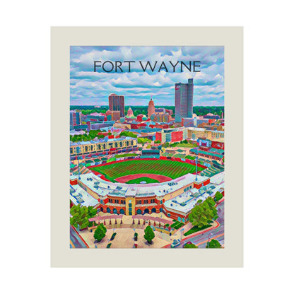 Fort Wayne Indiana City Painting Poster