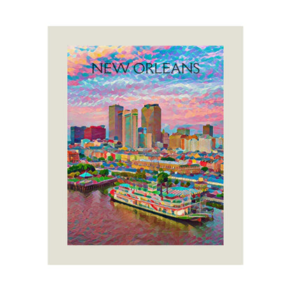 New Orleans Louisiana City Painting Poster