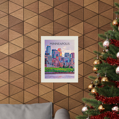 Minneapolis Minnesota City Painting Poster