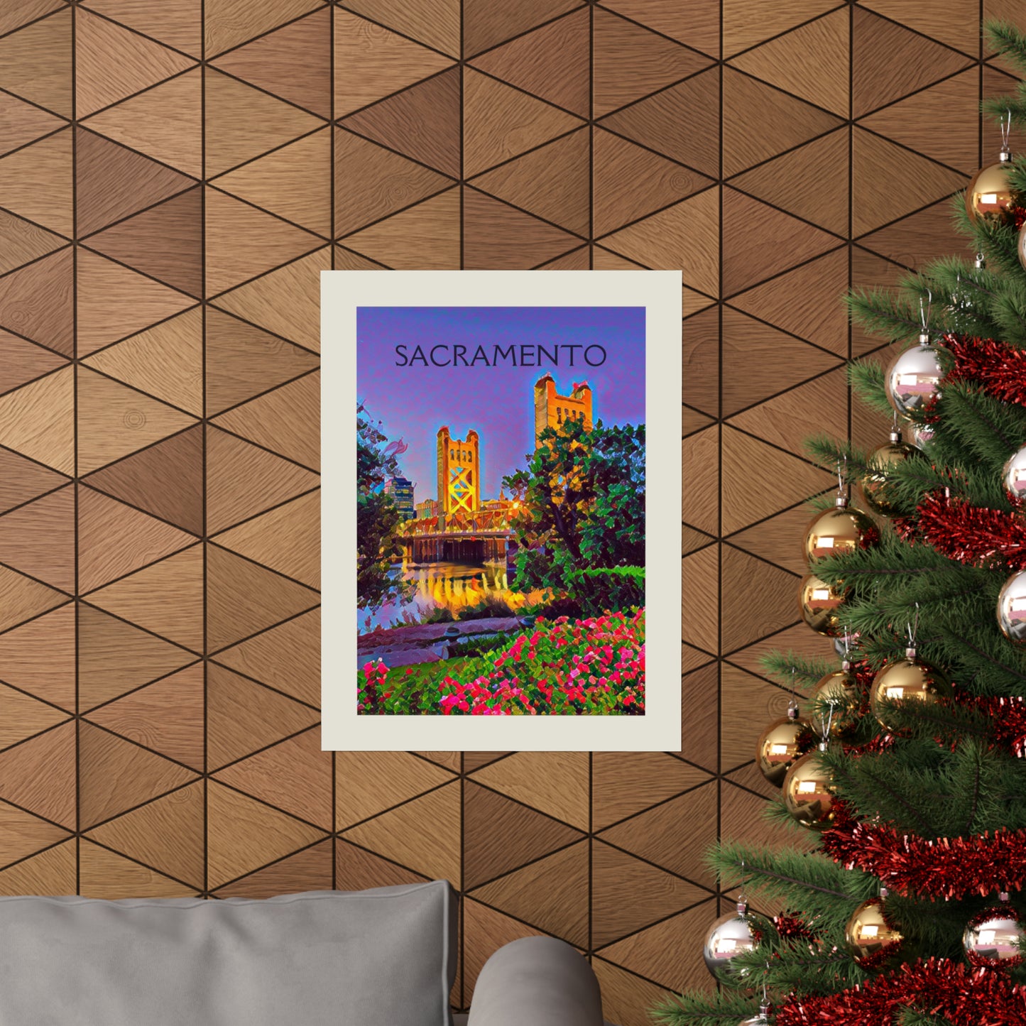 Sacramento California City Painting Poster