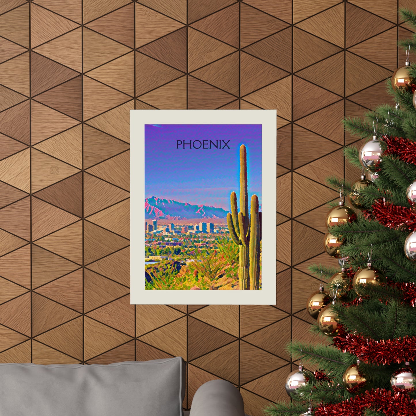 Phoenix Arizona City Painting Poster