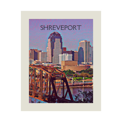 Shreveport Louisiana City Painting Poster