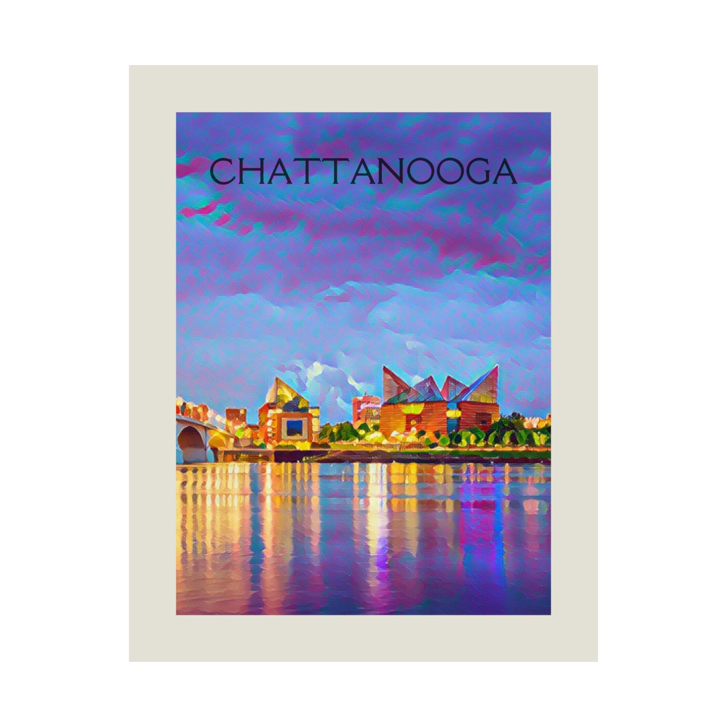 Chattanooga Tennessee City Painting Poster