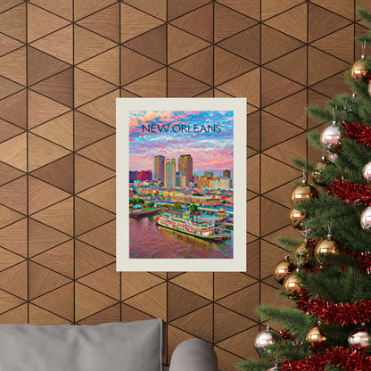 New Orleans Louisiana City Painting Poster