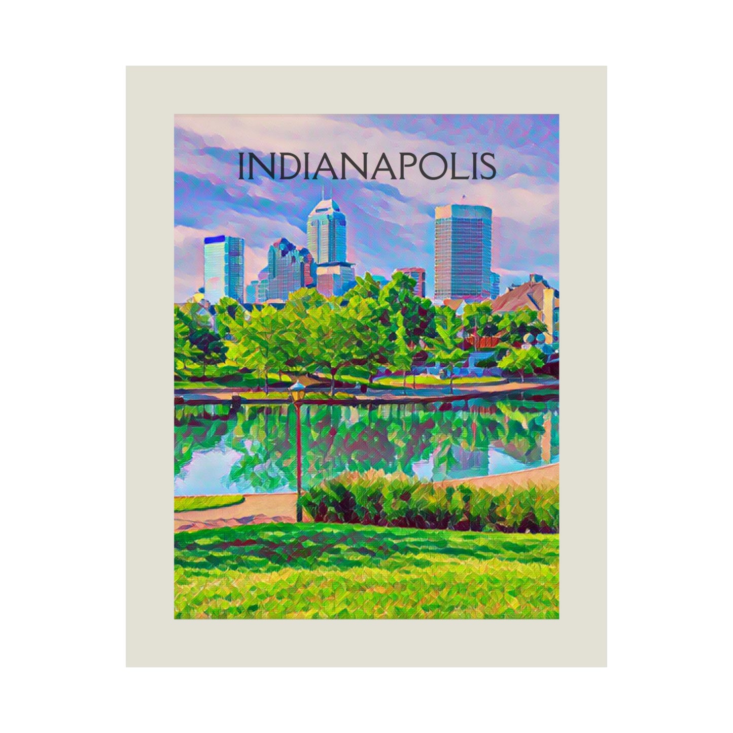 Indianapolis Indiana City Painting Poster