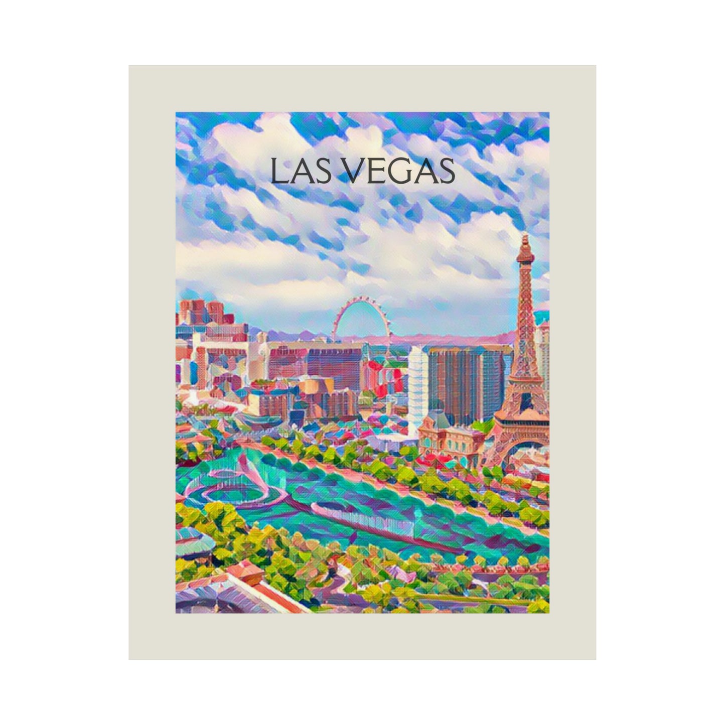 Las Vegas City Painting Poster