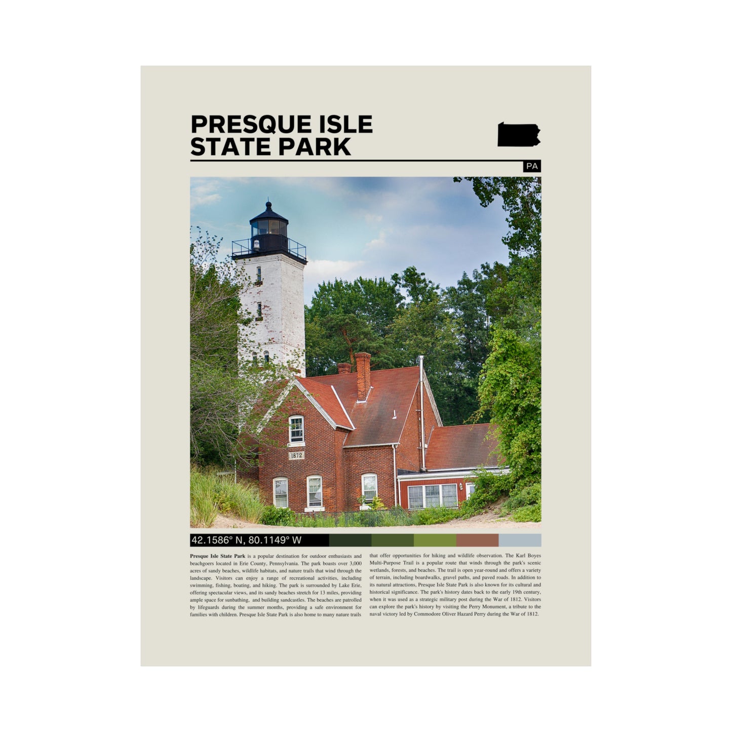 Presque Isle State Park Poster