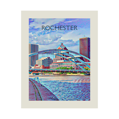 Rochester New York City Painting Poster